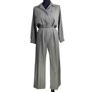 Yves Saint Laurent Rive Gauche Gray Jumpsuit